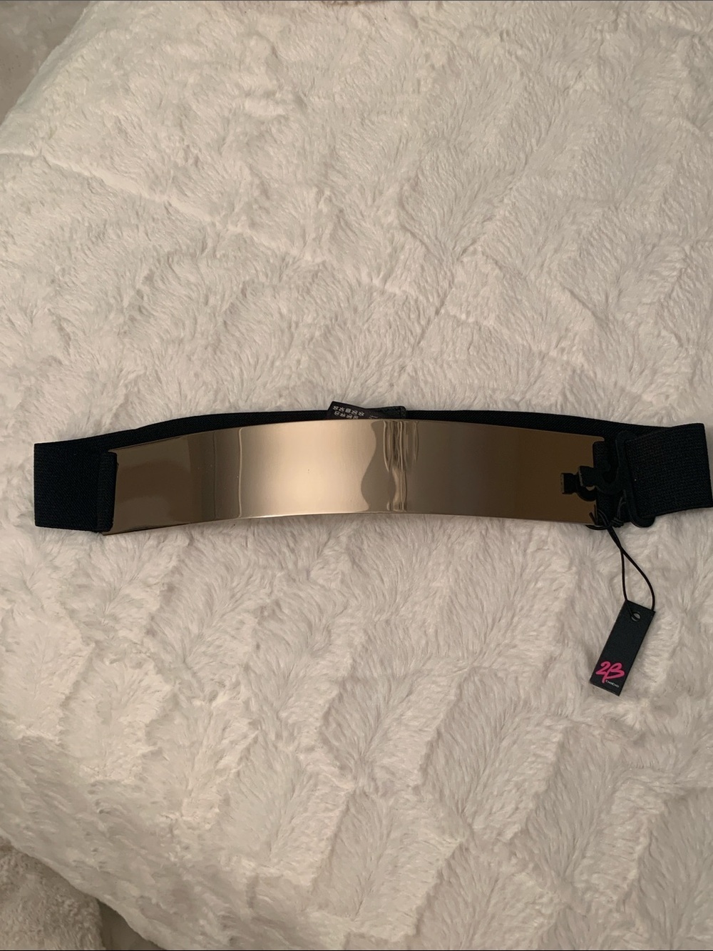 2B Bebe Black and Gold fashion belt - Picture 6 of 6